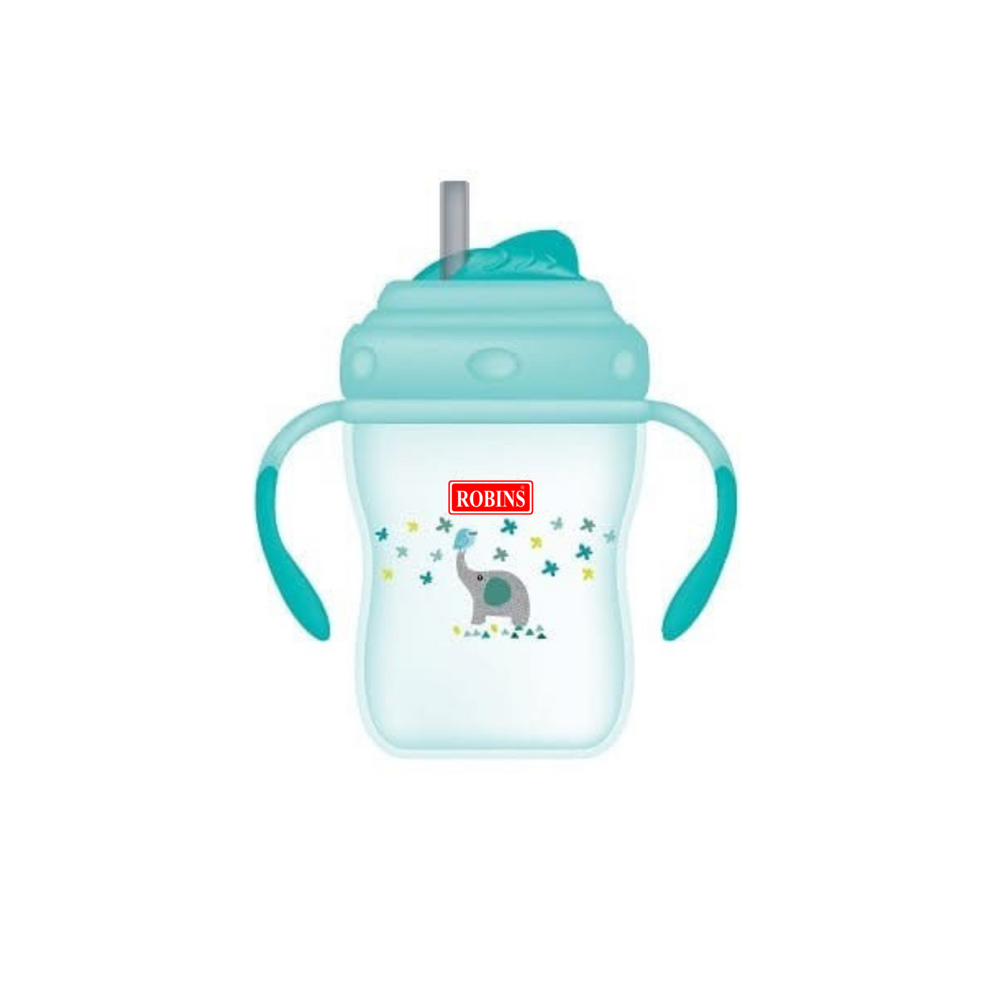 Robins Baby Sippy Straw Cup with Handles