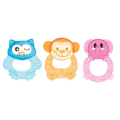 Robins Baby Animal-Shaped Water Teether And Rattle