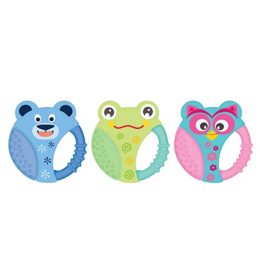 Robins Baby Animal-Shaped Water Teether And Rattle