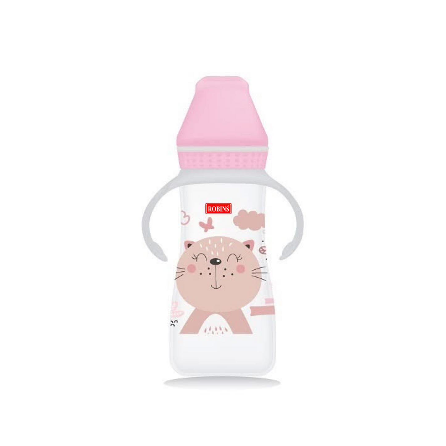Robins Baby Feeding Bottle with Handles – 250 ml