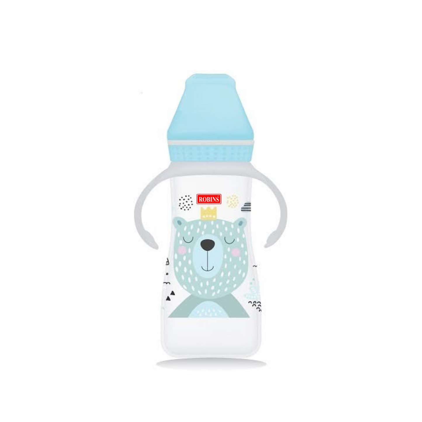 Robins Baby Feeding Bottle with Handles – 250 ml