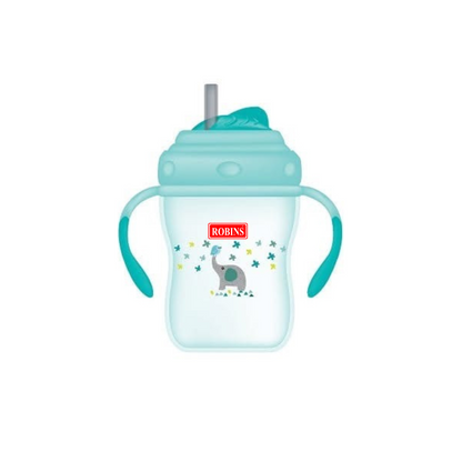 Robins Baby Sippy Straw Cup with Handles
