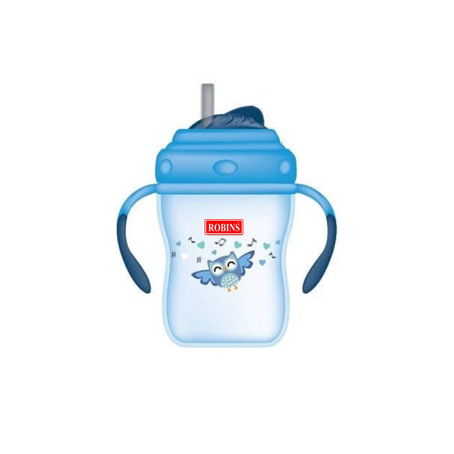 Robins Baby Sippy Straw Cup with Handles